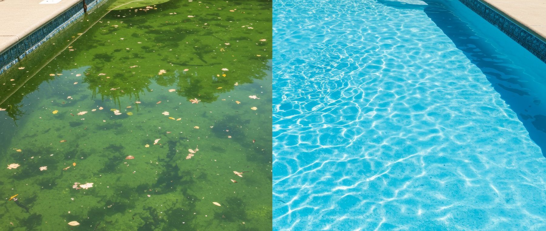 Another pool restored by Pool & Spa Experts — before and after